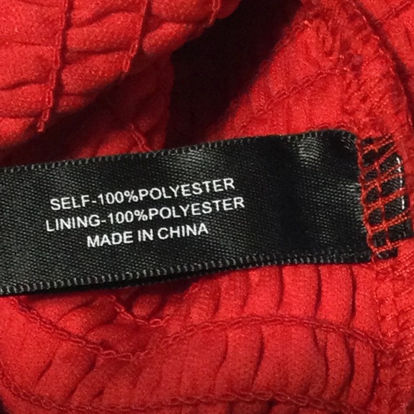 Miss Behave Girls Size 16 Red “Selena” High Neck Smock Ruffle Dress - Picture 8 of 9